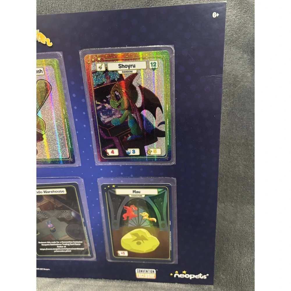 2023 CONVENTION EXCLUSIVE UPPER‎ DECK NEOPETS TCG 6 CARD SET BATTLEDOME GENCON
